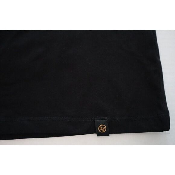 Avenue George V Paris GV2399 Men Sz S Black No Fear Rhinestone Logo T-Shirt $100 - Picture 3 of 10